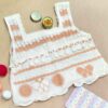 Handwoven Crochet Crop Top for Women Model Butterfly
