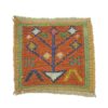 Handwoven Persian Wool Kilim Coaster Geometric Design
