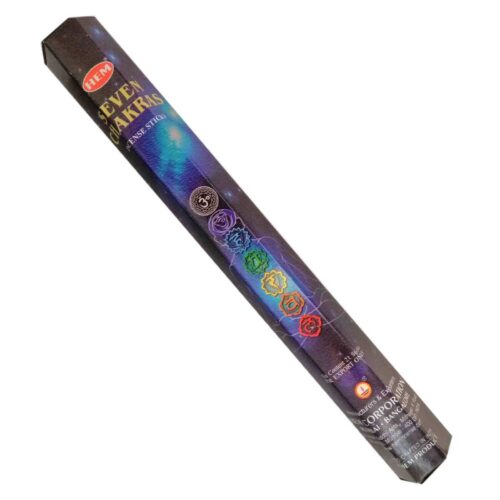 Hem Seven Chakras Incense Sticks – 20 Sticks (Pack of 4)