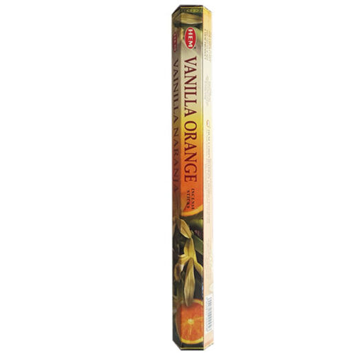Hem Vanilla Orange Incense Sticks – 20 Sticks (Pack of 4)