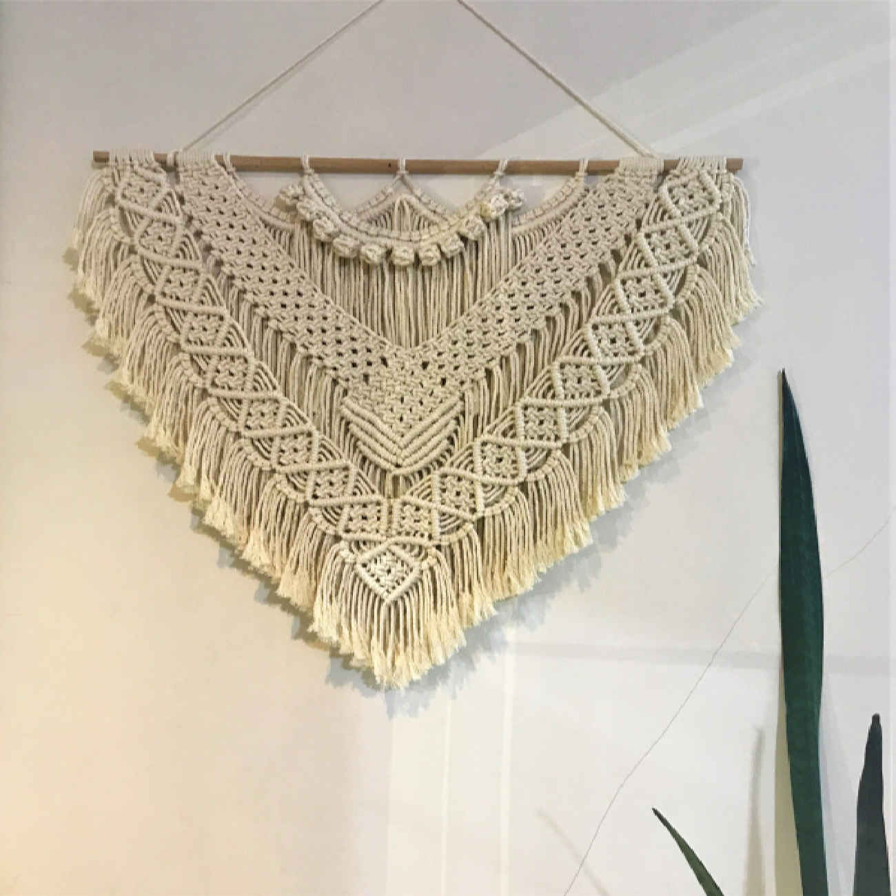 Home Decor Macrame Wall Hanging Tapestry Art Bohemian Model Straw