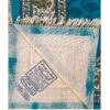 Iranian Tablecloth Block Printed Ghalamkari in Isfahan Paisley Blue 4-Seat