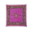 Iranian Tablecloth Block Printed Ghalamkari in Isfahan Paisley Pink 4-Seat