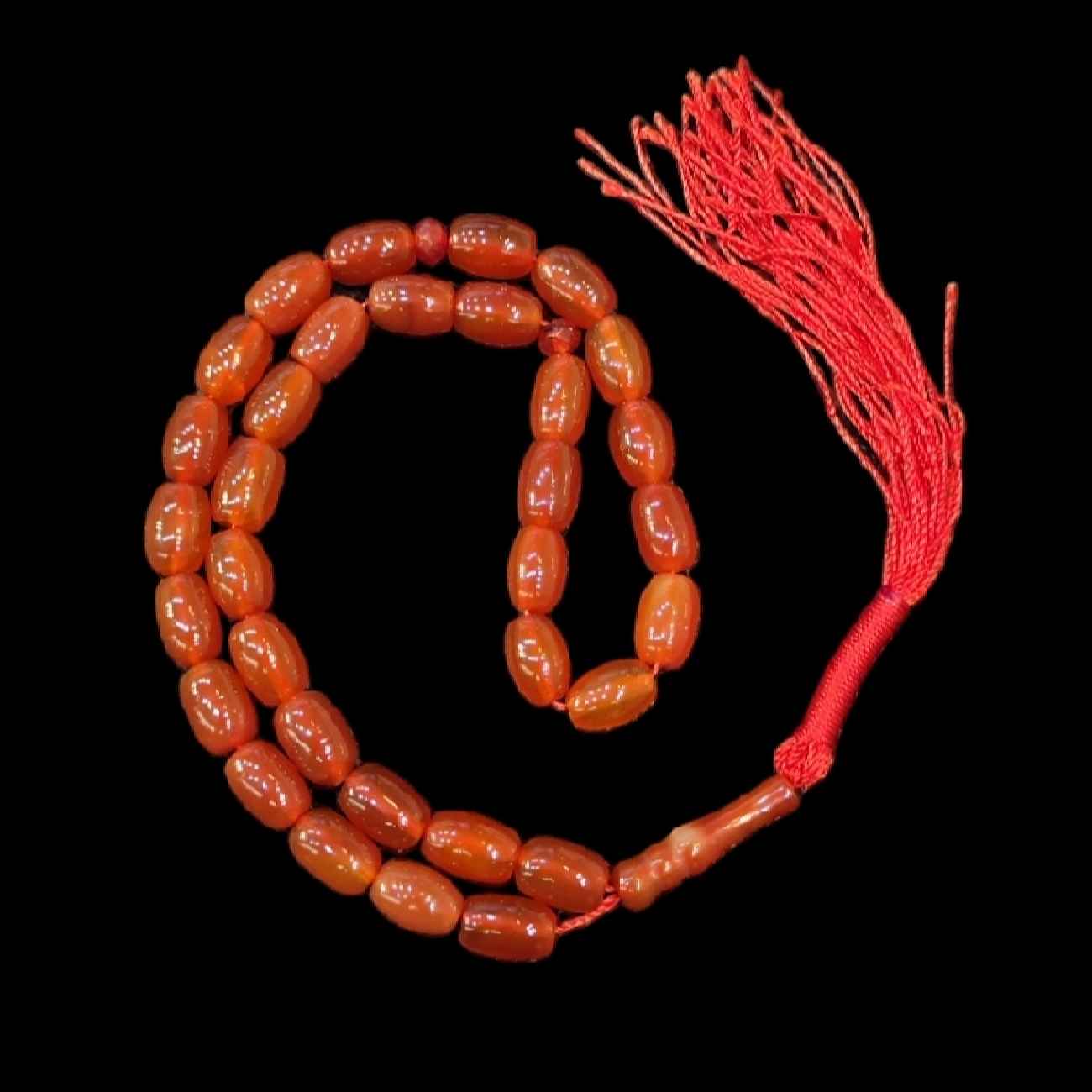 Islamic Agate Rosary Crafted with 33 Prayer Beads Tasbih