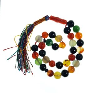 Islamic Agate Rosary Crafted with 33 Prayer Beads Tasbih Omolbanin