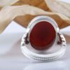 Islamic Agate Silver Ring for Men Elegance Handcrafted Wali Allah