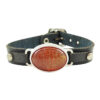 Islamic Bracelet with Leather & Agate Stone Adjustable Surah Al-Kafirun