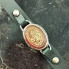 Islamic Bracelet with Leather & Agate Stone with Ya Aba Saleh Calligraphy