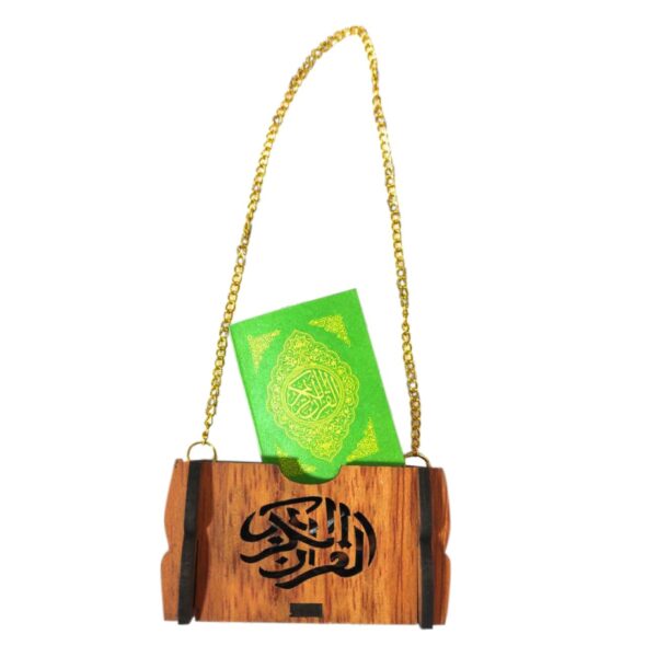Islamic Car Rear-view Mirror Hanging Pendant with Pocket 4 Qul Surah