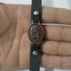 Islamic Leather Bracelet with Agate Stone & Ya Hussain Calligraphy