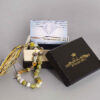 Islamic Madagascar Agate Rosary Crafted with 33 Prayer Beads Tasbih Misbaha