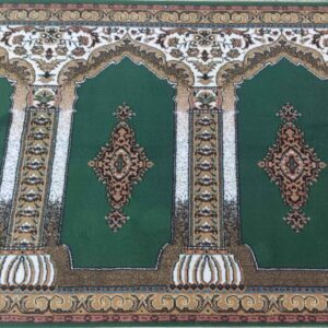 Islamic Mosque Carpet Green Color – Premium Masjid Floor Covering, 5 Meters