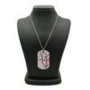 Islamic Steel Necklace with Labaik Ya Hussain Calligraphy Pendant