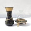 Islamic Pottery Table Top Candle Holder with Ya Hossein Design Set of 2