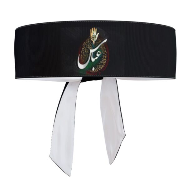 Islamic Shia Headband for Shia Muslims - Ya Abbas Black (10x)