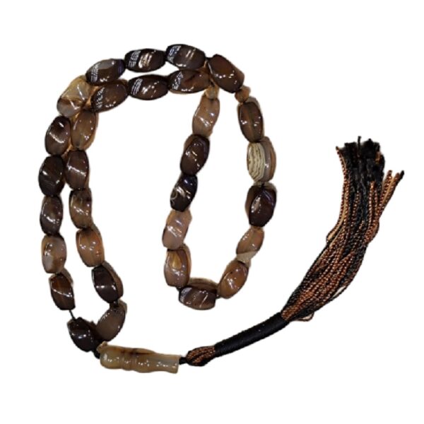 Islamic Sulemani Hakik Rosary Prayer Beads Crafted with 33 Beads Muslim Misbaha