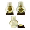 Islamic Table Top Candle Holder with Wooden Base in Ya Abalfazl Design