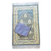 Islamic Thick Prayer Rug Velvet Sajadah Janamaz with Cover Bag