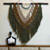 Large Macrame Wall Hanging Tapestry Art Bohemian Model Complex