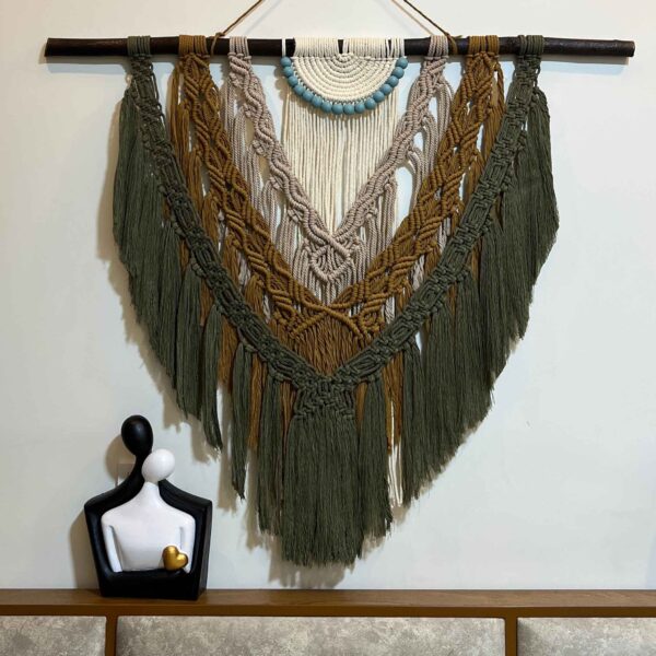 Large Macrame Wall Hanging Tapestry Art Bohemian Model Complex