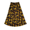 Long Cotton Skirt with Floral Design for Women