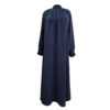 Loose Fit Abaya for Muslim Women in Navy Blue