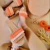 Macrame Boho Chic Flat Slippers for Women Model Fall