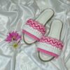 Macrame Boho Chic Flat Slippers for Women Model Flower