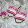Macrame Boho Chic Flat Slippers for Women Model Flower