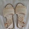 Macrame Sling Back Flat Sandals Handmade