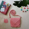 Macrame Sling Bag Handwoven for Women Model Boho