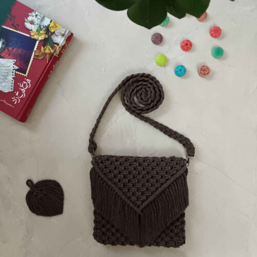 Macrame Sling Bag Handwoven for Women Model Boho
