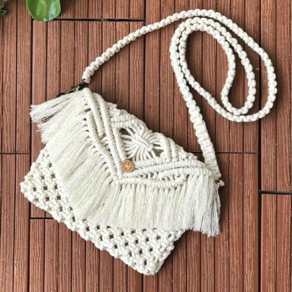 Macrame Sling Bag Handwoven for Women Model Refah