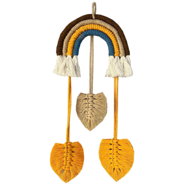 Macrame Wall Hanging Tapestry Art Bohemian Model Rainbow