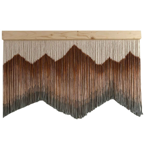 Macrame Wall Hanging Tapestry Art Bohemian Model Mountain