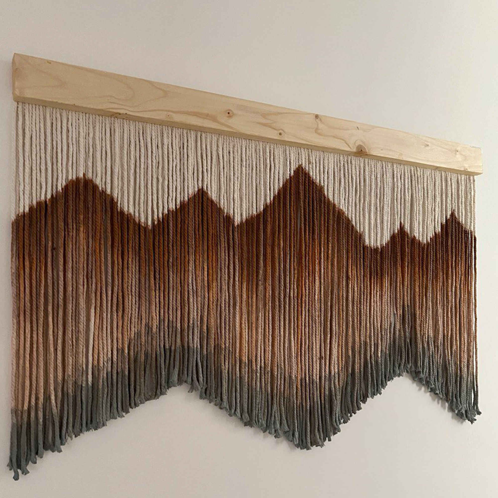 Macrame Wall Hanging Tapestry Art Bohemian Model Mountain