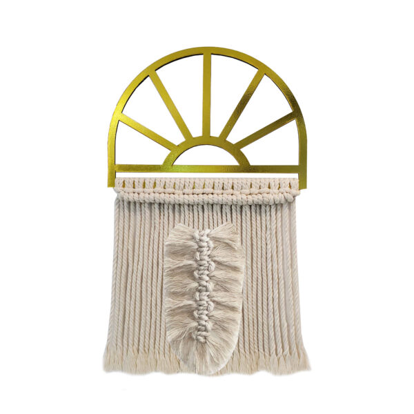 Macrame Wall Hanging Tapestry Art Bohemian Model Window