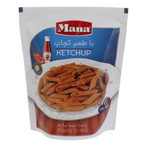 Mana Instant Pasta with Ketchup Flavored 145 gr (20 Packs)