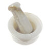Marble Mortar & Pestle Set for Saffron & Spice Blending Model Nadia