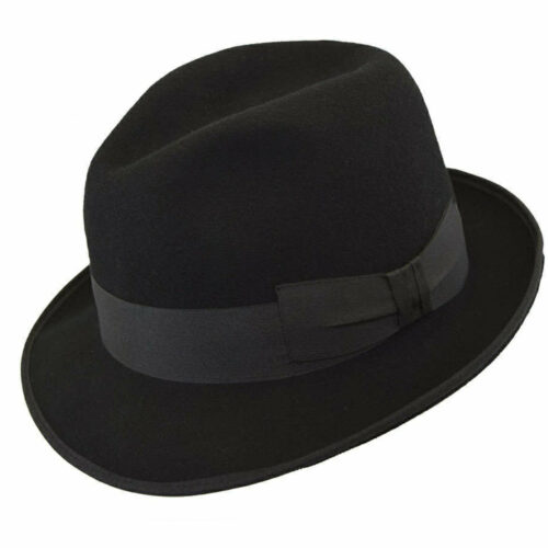 Men’s Chapeau Hat in Black – Classic Wool Blend