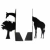Giraffe Design Metal Art Bookend – Playful Option for Kids’ Shelves