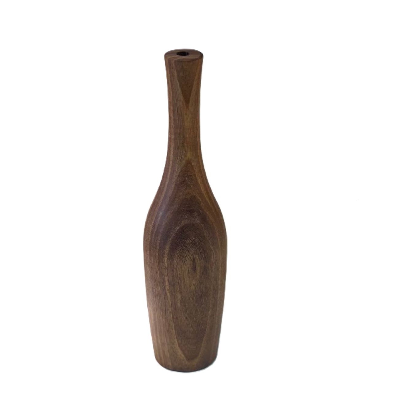 Minimal Decorative Wooden Vase Made from Natural Solid Wood Handcrafted