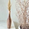 Minimal Decorative Wooden Vase Made from Natural Solid Wood Handcrafted