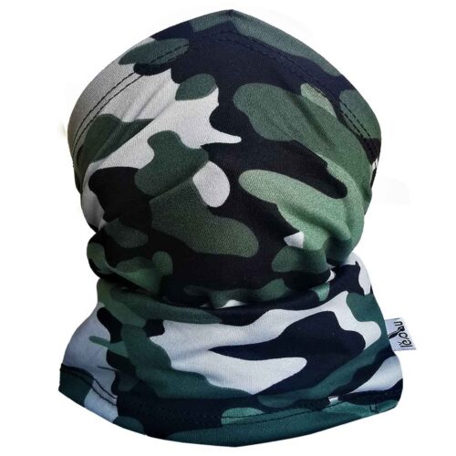 Multifunctional Sports Tube Scarf with Camouflage Design