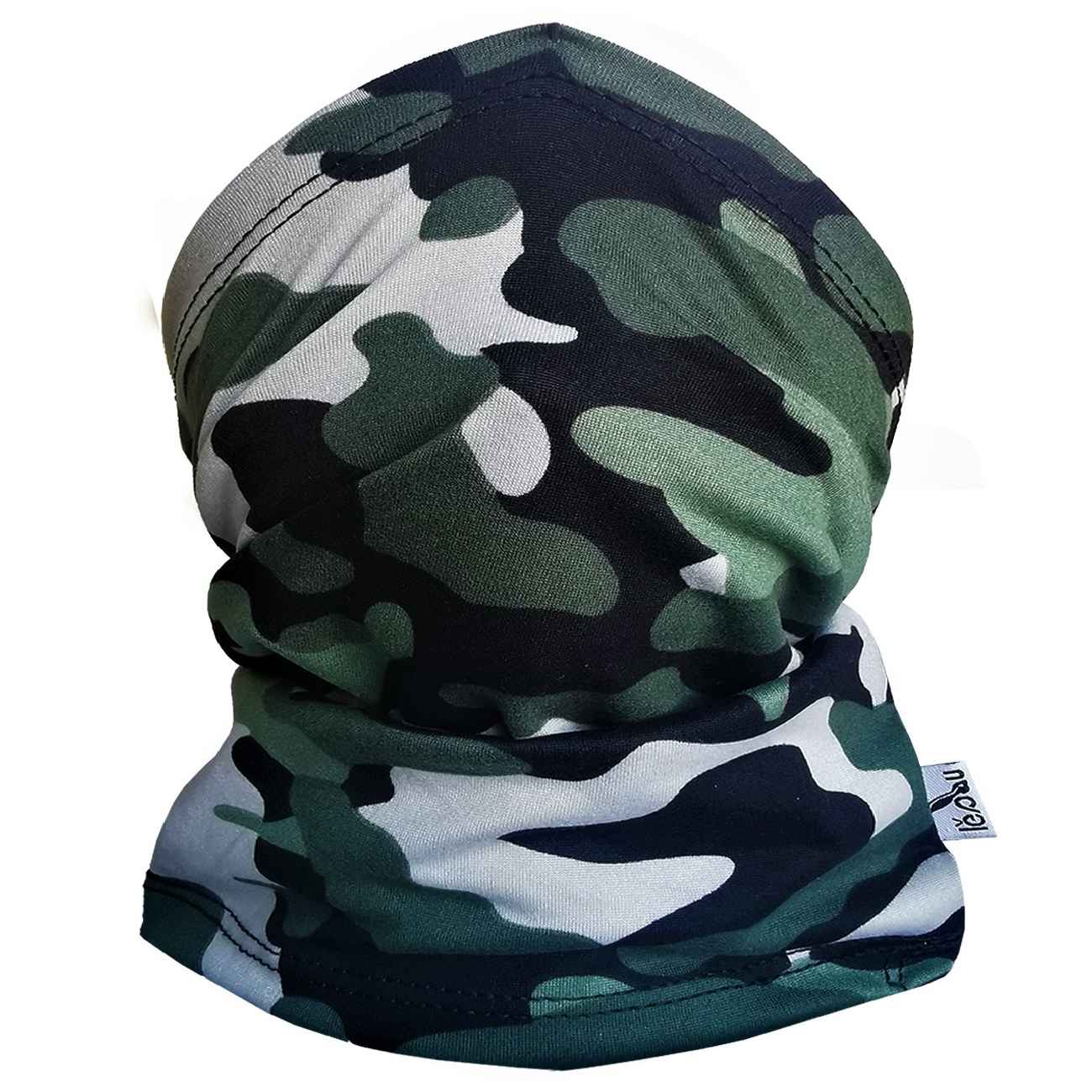 Multifunctional Sports Tube Scarf with Camouflage Design