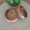 Natural Wooden Bowl Made of Walnut Wood for Home Decoration
