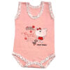 Newborn Baby Girl Onesie Model Pink Bear
