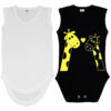 Newborn Sleeveless Onesie Set of 2 with Giraffe Design