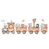 Nursery Wall Sticker for Baby's Room Model Animal Train