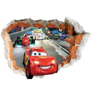 Nursery 3D Wall Sticker for Baby’s Room Model Cars
